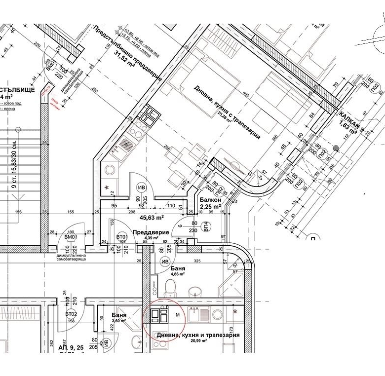 1-СТАЕН АПАРТАМЕНТ 60 М² НЕДАЛЕКО ОТ МЕТРОСТАНЦИЯ КОНСТАНТИН ВЕЛИЧКОВ - 0