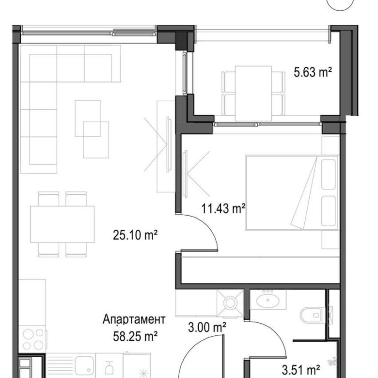 2-СТАЕН АПАРТАМЕНТ 70 М² В МАНАСТИРСКИ ЛИВАДИ ИЗТОК - 0