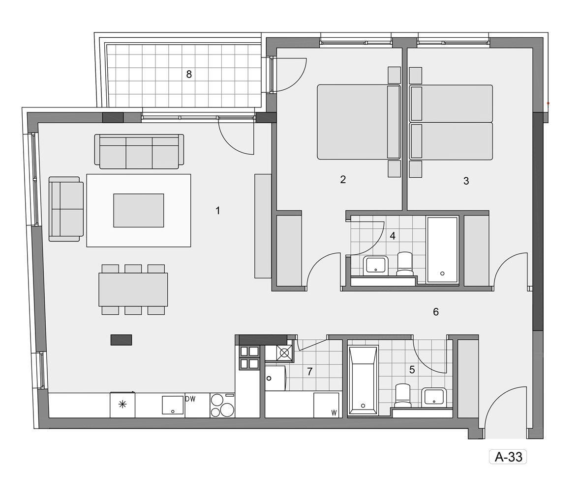 3-СТАЕН АПАРТАМЕНТ 134 М² В ЗАТВОРЕН КОМПЛЕКС В ПОЛИТЕ НА ВИТОША - 0