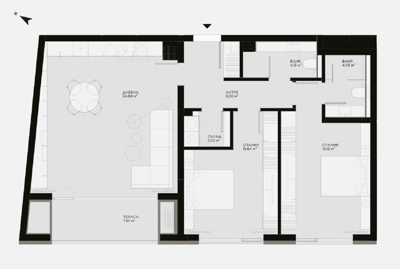 3-СТАЕН АПАРТАМЕНТ 131 М² ДО МЕТРОСТАНЦИЯ МИЗИЯ - 0