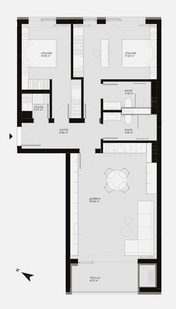 3-СТАЕН АПАРТАМЕНТ 123 М² ДО МЕТРОСТАНЦИЯ МИЗИЯ - 0