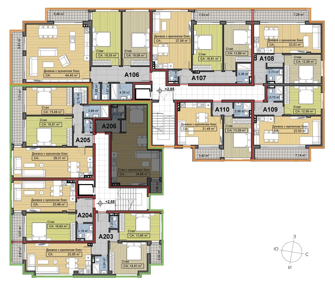 1-СТАЕН АПАРТАМЕНТ 58 М² В ПОЛИТЕ НА ВИТОША - 0
