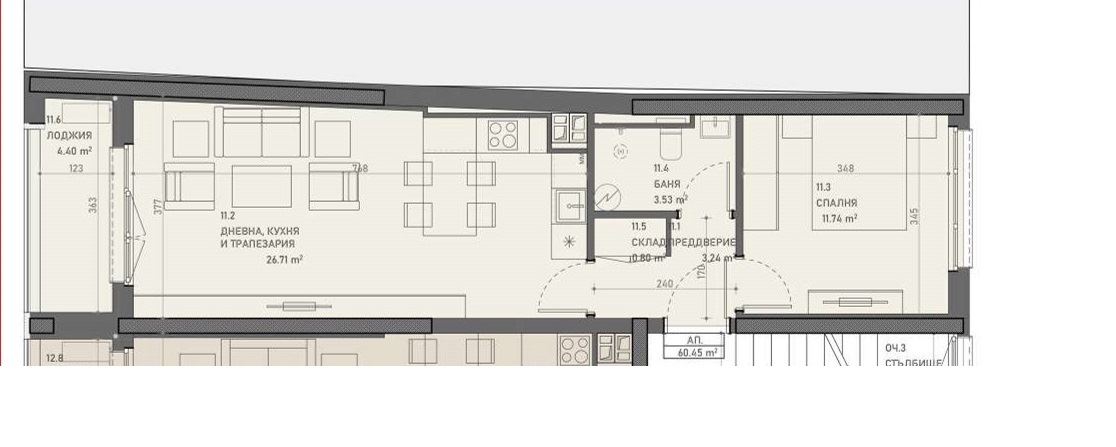 2-СТАЕН АПАРТАМЕНТ 70 М² НА 500 М ОТ МЕТРОСТАНЦИЯ КОНСТАНТИН ВЕЛИЧКОВ - 0