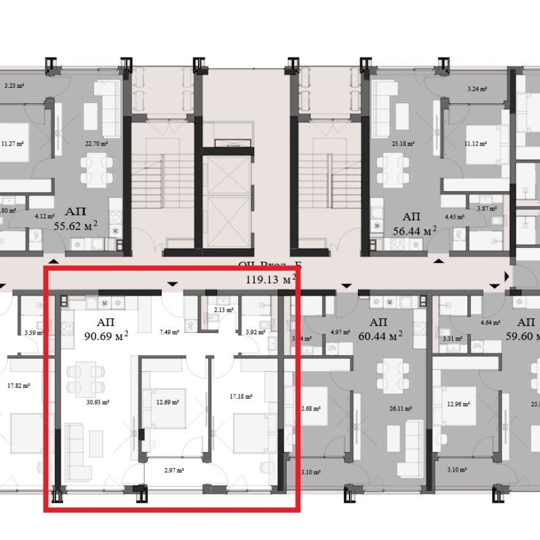 3-СТАЕН АПАРТАМЕНТ 112 М² ДО МЕТРОСТАНЦИЯ ОВЧА КУПЕЛ - 0
