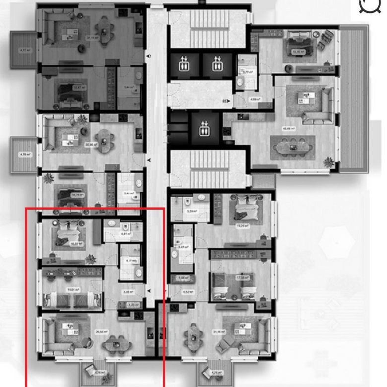 3-СТАЕН АПАРТАМЕНТ 123 М² В ПОЛИГОНА - 0