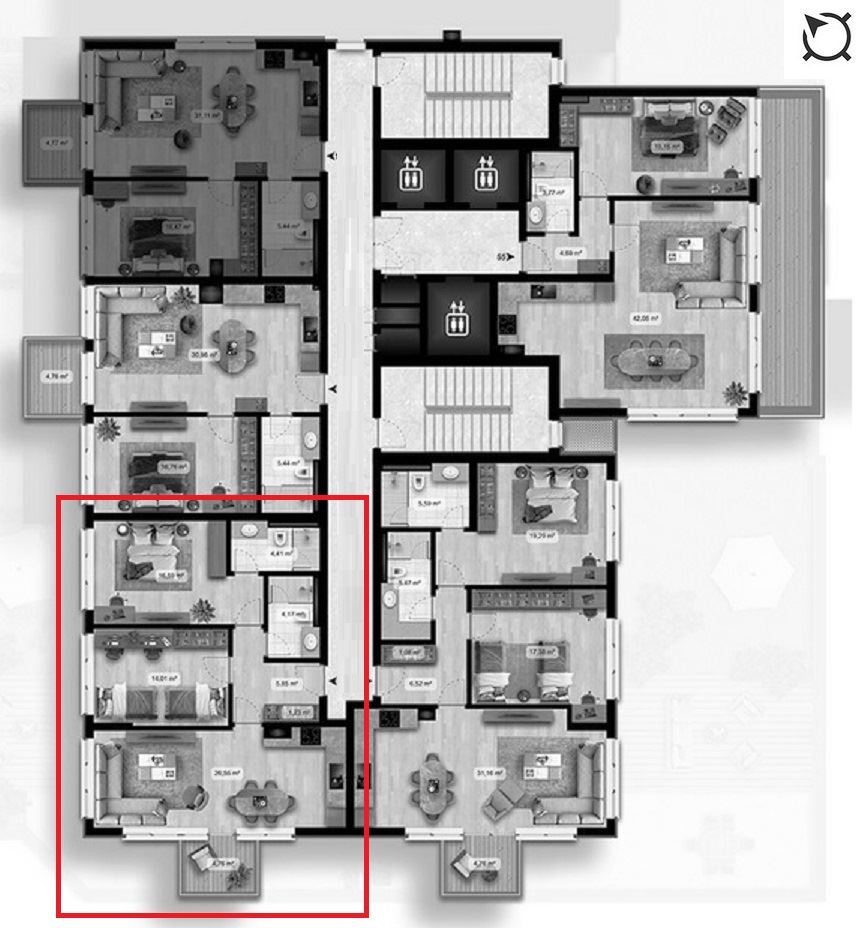 3-СТАЕН АПАРТАМЕНТ 123 М² В ПОЛИГОНА - 0