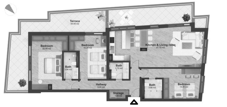 4-СТАЕН АПАРТАМЕНТ 168 М² ДО МЕТРОСТАНЦИЯ ВИТОША - 0