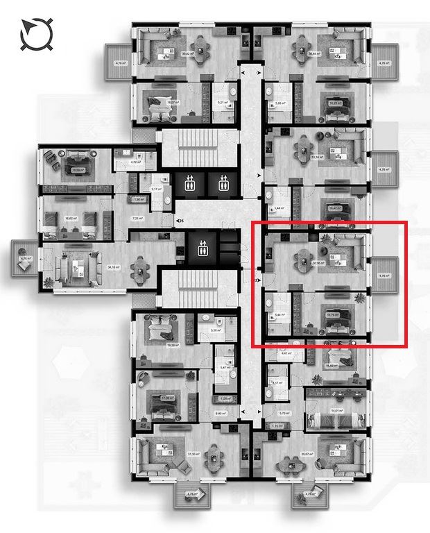 2-СТАЕН АПАРТАМЕНТ 90 М² В ПОЛИГОНА - 0