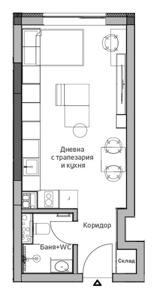 1-СТАЕН АПАРТАМЕНТ 47 М² ДО МОЛ СОФИЯ - 0