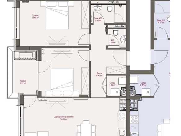 3-СТАЕН АПАРТАМЕНТ 112 М² В ПОЛИТЕ НА ВИТОША - 0