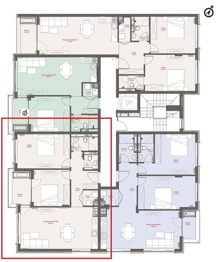 3-СТАЕН АПАРТАМЕНТ 112 М² В ПОЛИТЕ НА ВИТОША - 0