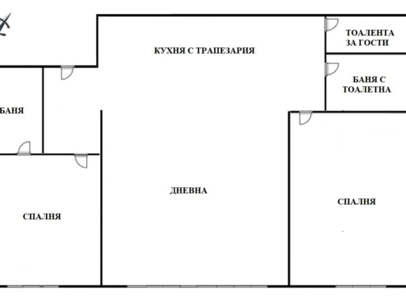 3-СТАЕН АПАРТАМЕНТ 89 М² ДО МЕТРОСТАНЦИЯ НДК - 0