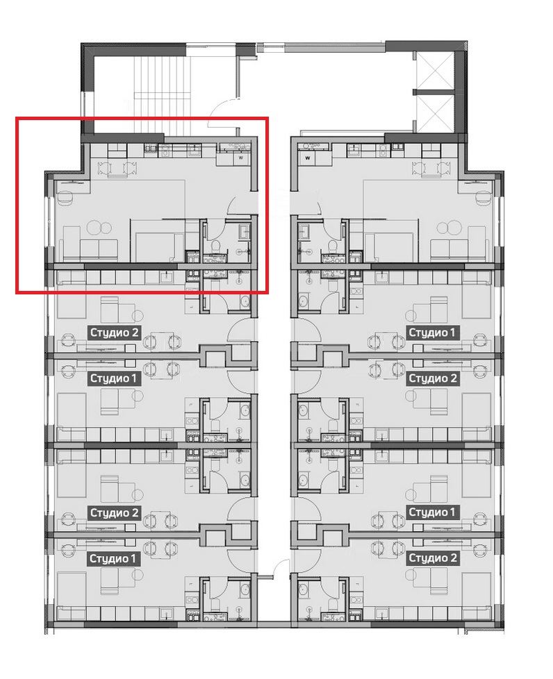 1-СТАЕН АПАРТАМЕНТ 61 М² ДО МОЛ СОФИЯ - 0